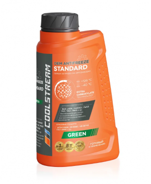 Антифриз зеленый -40C 1.1кг/1л Standart COOL STREAM CS-010201 COOLSTREAM