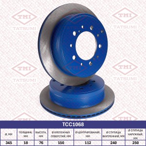 TOYOTA LAND CRUISER (200) (2008>) 345x18 TCC1068 TATSUMI