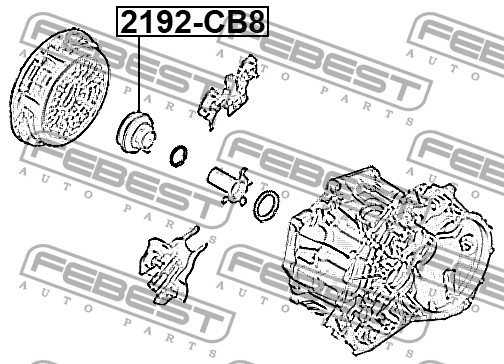 Подшипник выжимной FORD FOCUS CB8 2011­2015 2192-CB8 2192-CB8 FEBEST