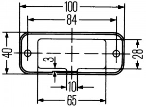 Фонарь габаритный MERCEDES Actors (03-) верхний HELLA 2PF961167-021 HELLA
