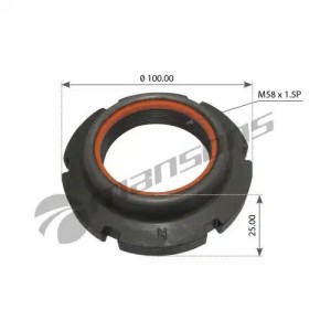 гайка ступицы! d100x25mm M58x1.5\MAN 400643 MANSONS