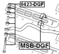 Тяга стабилизатора 0423-DGF 0423-DGF FEBEST