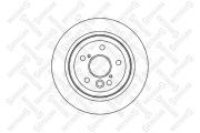 диск тормозной задний!\ Toyota Avensis Verso 2.0 VVTI/2.0 D4-D 01> 6020-4576-SX STELLOX