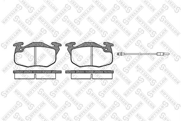 колодки дисковые п.\ Chery, Peugeot 205 <98/405 <96,Renault R19 88-95/Clio 91-98 203-012-SX STELLOX