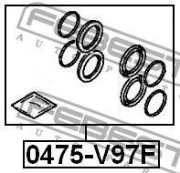 Ремкомплект тормозного суппорта 0475-V97F 0475-V97F FEBEST