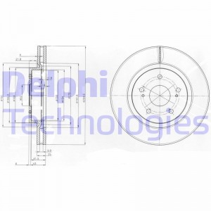BG4131 диск тормозной передний!\ Suzuki Grand Vitara 1.6/1.9D/2.0 05> BG4131 DELPHI