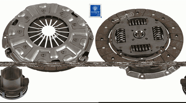 Сцепление ГАЗель БИЗНЕС, NEXT дв. CUMMINS ISF2.8 /Sachs/ (к-т) (до 330Нм) Евро-4 3400 700 645 SACHS