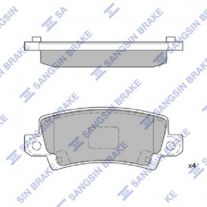 Колодки тормозные TOYOTA COROLLA (E12) 0206 без датчика задние SP1503 SP1503 SANGSIN