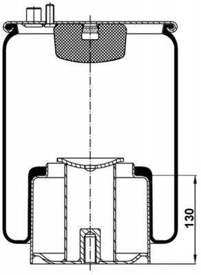 MAN 4-SERIE TGA (2000-2008) с металлическим стаканом T0070-4884V2 TOPCOVER