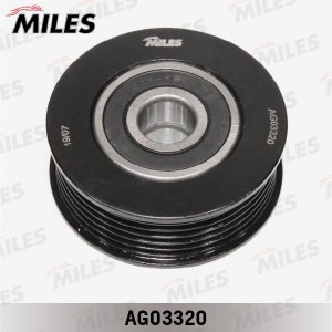 Ролик ведущий натяжной MAZDA 3 (BL) 6 (GH,CH), поликлиновой ремень (GATES T36422 AG03320 MILES
