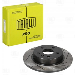 Диск торм. Chevrolet Cruze (09-)/Aveo T300 (11-) зад. d=268 R15 (перф/слот/окраш DF 2253S TRIALLI