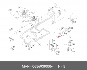 Сальник 06569390064 MAN