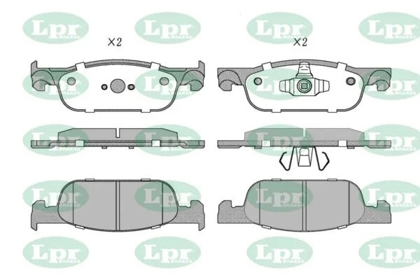 Колодки тормозные дисковые 05P1963 05P1963 LPR