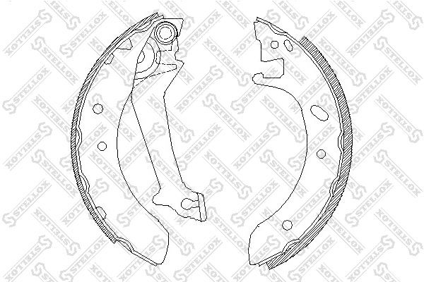 4512.00=574SBS=362287B=FSB421 !колодки барабанные\ Ford Mondeo 1.6i/1.8i/1.8TD 9 523-100-SX STELLOX