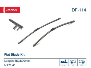 Щетка стеклоочистителя BMW X3 (F25) (10-) VOLVO S40,V50 (04-) 650/500мм комплект DF-114 DENSO
