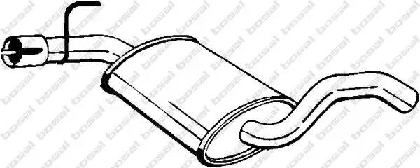 Резонатор VW Golf 3 BOSAL 233-693 BOSAL
