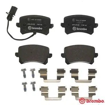 P85142 колодки дисковые задние!\ Audi Q3 RS 2.5 13> P85142 BREMBO