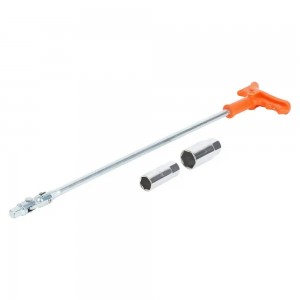 Ключ свечной с пластиковой рукояткой 500мм с головками 16мм и 21мм с резиновым ф ATAC043 AIRLINE
