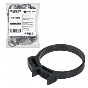 Хомут 49-54/9 мм, силовой зубчатый замок, пластик (ПА66) черный AIRLINE ADHC010 AIRLINE
