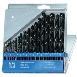 Набор сверл по металлу 1.0-10.0мм HSS (19шт.) SPARTA 723705 SPARTA