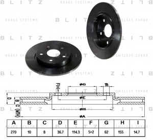 TOYOTA AURIS (2006>) BS0291 BLITZ