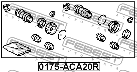 Ремкомплект тормозного суппорта 0175-ACA20R 0175-ACA20R FEBEST