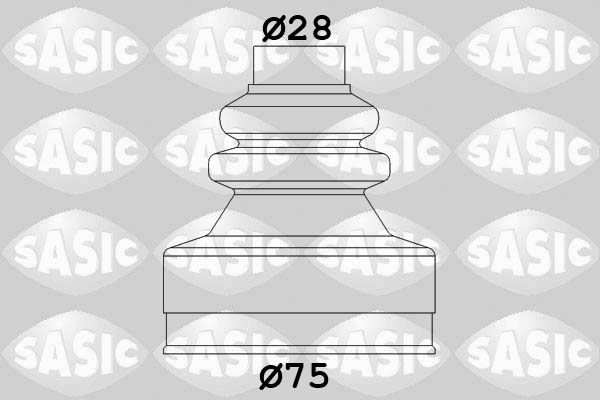к-кт пыльника ШРУСа внутреннего!\ Citroen Jumper/XM all 91> 2873773 SASIC