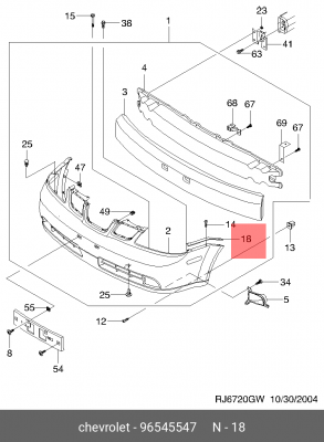 LACETTI седан/универсал 96545547 GENERAL MOTORS