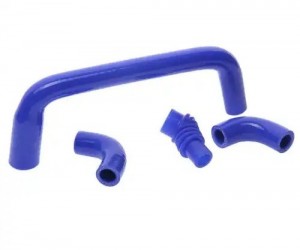Шланг ГАЗ дв.ЗМЗ-406 РХХ комплект 4шт. синий силикон MEGAPOWER 130-17-047 MEGA POWER