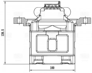 Суппорт торм. Kia Sorento (02-) зад. прав. d=43мм (CF 204202) CF 204202 TRIALLI