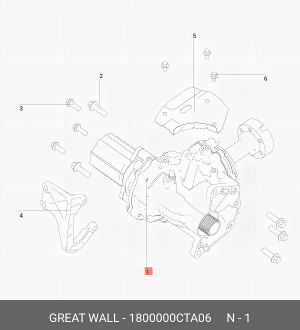 Коробка раздаточная HAVAL Jolion в сборе OE 1800000CTA06 GREAT WALL