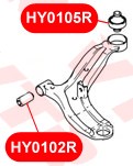 Сайлентблок нижнего рычага передней подвески, передний HY0102R HY0102R VTR
