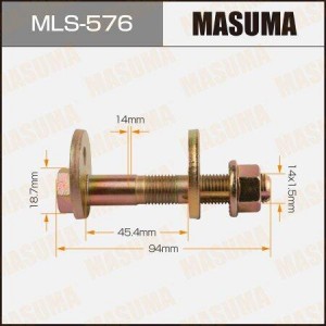 Болт TOYOTA сход-развальный комплект с гайкой и шайбой MASUMA MLS-576 MASUMA