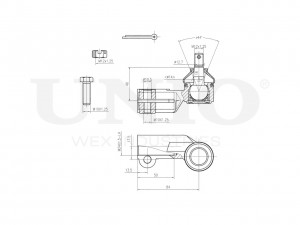 Наконечник рулевой левый SSP-10128 UNIO
