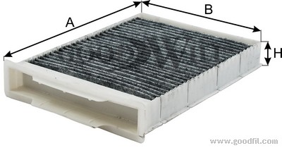Фильтр салона угольный AG160CFC AG 160 CFC GOODWILL