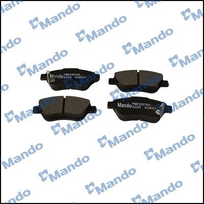 Колодки тормозные дисковые перед MBF015764 MANDO