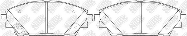 Колодки тормозные дисковые MAZDA 3 13-  PN25005 PN25005 NIBK