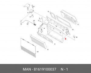 Кожух фильтра 81619100037 MAN