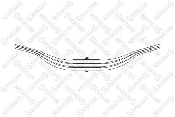 рессора !3/19x65x100 610+610 -/- \BPW 8455637SX STELLOX
