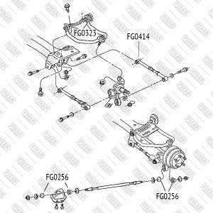 сайлентблок рычага!\ Chrysler Sebring 04> FG0323 FIXAR