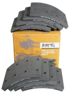 накладки торм. с ЗАКЛЕПК. STD! 19010 21.0-13.0 (420x150)(93685/L10 6.35x15.9 64) Z10735 ZENTPARTS