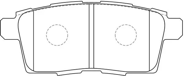 Колодки тормозные задние (MAZDA CX7/CX9 07-) BP25814 BP25814 SB NAGAMOCHI