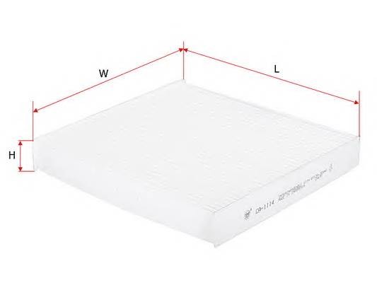 Фильтр воздушный салона TOYOTA Rav 4,Corolla,Yaris,Auris SAKURA CA1114 SAKURA