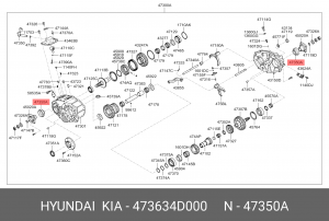 УПЛОТНИТЕЛЬНОЕ КОЛЬЦО КППSEAL-OIL 47363-4D000 473634D000 HYUNDAI KIA