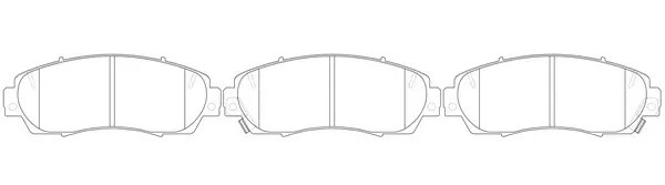 Колодки тормозные передние HAVAL F7 BP28802 BP28802 SB NAGAMOCHI