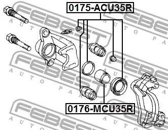 Ремкомплект тормозного суппорта 0175-ACU35R 0175-ACU35R FEBEST