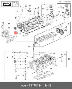 ПРОБКА 50 ММ 93178484 GENERAL MOTORS