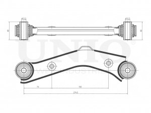 Рычаг подвески продольный задний верхний SSP-40136 UNIO