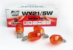 Лампа 12V WY21/5W W3x16q AVS A78174S AVS