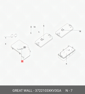 3722103XKV3GA Крышка плюсовой клеммы АКБ 3722103XKV3GA HAVAL
